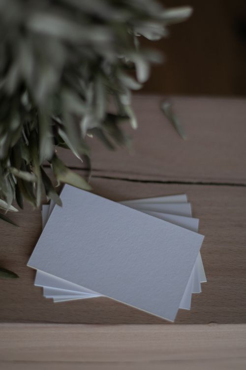 Blank business cards mockup for free branding templates