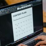 Simple templates creators can download - content planning desk setup