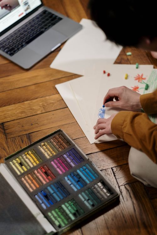 How to learn digital skills for free - person practicing a new skill