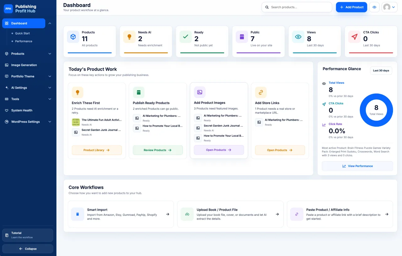 Digital Profit Stack AI Review: I Tested It for 7 Days (My Honest Take) 1 Digital Profit Stack AI self hosted WordPress SaaS dashboard screenshot