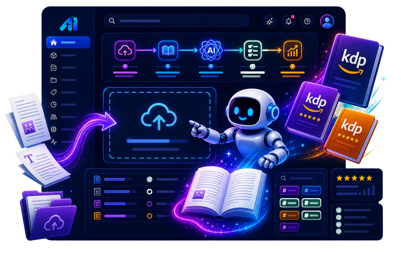 Digital Profit Stack AI Review: I Tested It for 7 Days (My Honest Take) 7 Digital Profit Stack AI KDP unpublished book upload and AI enrichment workflow